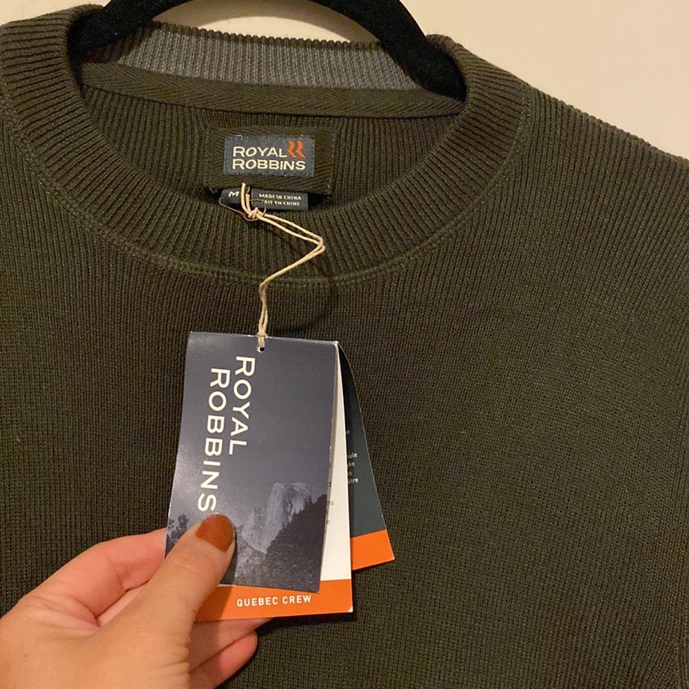 Royal Robbins Army Green Sweater